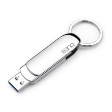 banq 256GB Type-C3.1 USB3.0 U盘 C90大钢环高速款 银色 OTG手机电脑两用优盘全金属360度旋转设计