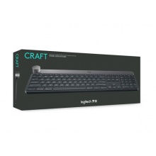 罗技（Logitech）Craft 键盘 无线蓝牙键盘 办公键盘 超薄 优联 深灰色 旗舰款 【Craft】无线蓝牙/超薄/带旋钮