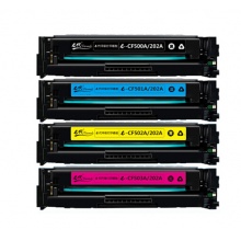 e代经典 CF500A(202A)硒鼓黑蓝黄红四色套装 适用于惠普HP M254NW/DW/280N/281fdw打印机