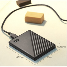 西部数据(WD)4TB USB3.0移动硬盘My Passport随行版 2.5英寸 黑色 WDBPKJ0040BBK