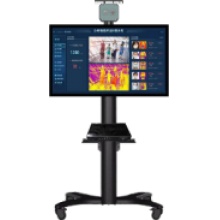 梦派 55寸大屏监视器 移动推车