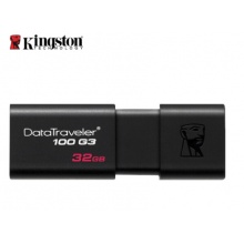 金士顿(Kingston)32GB USB3.0 U盘DT100G3 黑色 滑盖设计