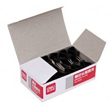 得力(deli)9545 5#黑色长尾夹19mm 12盒/条
