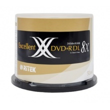 铼德(RITEK) D9 DVD+R 8速8.5G 空白光盘/光碟/刻录盘/大容量 桶装50片