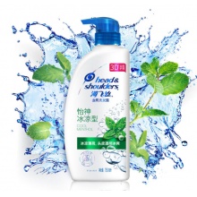 海飞丝洗发水怡神冰凉薄荷750ml 持久去屑止痒清爽