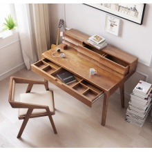 实木北欧餐椅凳子 靠背电脑椅书桌家用办公简约现代椅子