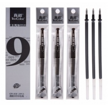 真彩（TrueColor） GR-009 中性芯 笔芯 0.5mm 通用头替芯 黑色 单支 黑色 单支装