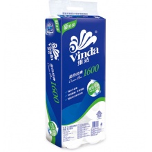 维达(Vinda) V4080-A 卷纸 蓝色经典3层160g卫生纸巾*10卷