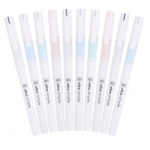 晨光(M&G)文具0.5mm黑色中性笔 双层护套子弹头签字笔 优品系列水笔 10支/盒AGPB4301