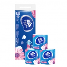 维达(Vinda) 超韧卷纸 V4688 白色 138*104mm 4层 180g/卷 10卷/提 提