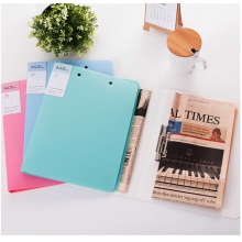 得力(deli) 4只亮彩系列A4双强力夹硬文件夹 27030