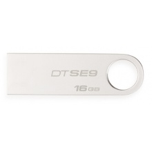 金士顿（Kingston）16GB U盘 DTSE9H 金属 银色 USB2.0