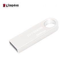 金士顿（Kingston）32GB U盘 DTSE9H 金属 银色 USB2.0