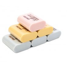 得力(deli)36块柔软学生橡皮擦 多色考试文具绘画橡皮7542