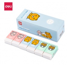得力(deli)18块kakao橡皮擦 学生考试绘图橡皮 美术绘画橡皮 71057