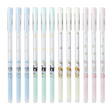 得力(deli)可擦中性笔魔力擦热消字 0.5mm12支/盒DL-A650黑