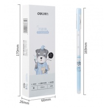 得力(deli)可擦中性笔魔力擦热消字 0.5mm12支/盒DL-A650黑