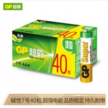 超霸（GP）7号碳性池干电池40粒装 AAAR03