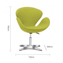 迪欧 DIOUS 时尚办公椅 吧台椅 DL1715 绿色