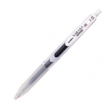 斑马牌(ZEBRA)Speedy速记子弹头中性笔0.5mm 透明杆黑色JJZ33