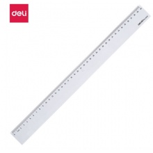 得力（deli）直尺塑料直尺学生尺子文具绘图办公直尺绘图尺 40cm 6240