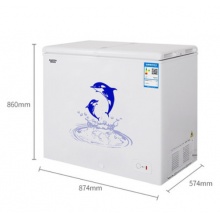 澳柯玛 BC/BD-216NE 家用卧式蝶形门冰柜冷藏冷冻转换节能单温冷柜