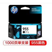 惠普（HP）L0S60AA 955A原装 黑色墨盒 (适用HP 8210 8710 8720 8730)
