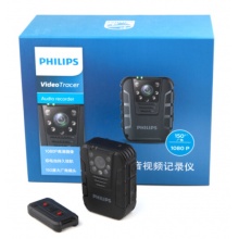 飞利浦（PHILIPS）VTR8100 执法取证 便携音视频 执法记录仪 1080P