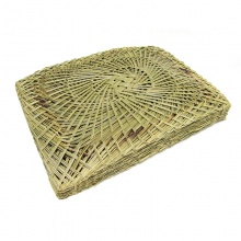 竹益轩 35*55cm 长方形蒸笼垫 绿色