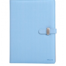晨光(M&G)文具B5/80页蓝色学生皮面笔记本  单本装APYG3811