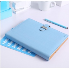 晨光(M&G)文具B5/80页蓝色学生皮面笔记本  单本装APYG3811