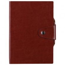 晨光(M&G)文具A5/112页棕色办公笔记本 带笔夹按扣 单本装APYG1Y99