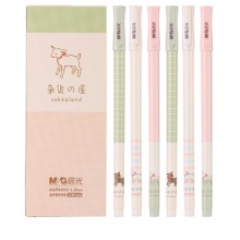 晨光(M&G)文具0.35mm黑色中性笔 杂货屋系列水笔 12支/盒AGPA0101
