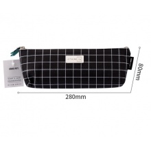 得力(deli)手提牛津布笔袋 大容量耐磨铅笔盒  颜色随机 66909