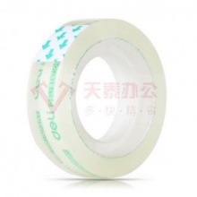 得力(deli)30029 透明文具胶带12mm*18m 单卷