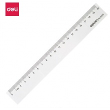 得力（deli）直尺塑料直尺学生尺子文具绘图办公直尺绘图尺 20cm 6220