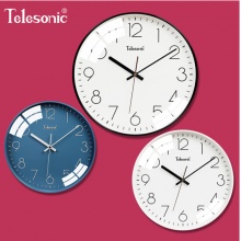 天王星（Telesonic）挂钟 创意钟表现代简约静音Q8721-1白色