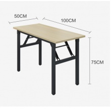 佳佰 电脑桌折叠桌子办公会议桌学习培训桌 100cm*50cm*75cm ZJ7681