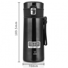 得力6144保温杯 360ml 304不锈钢锁扣（颜色备注）