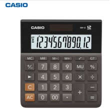 卡西欧（CASIO）MH-12-BK 小型 12位 双电源  黑色