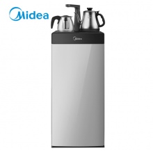 Midea/美的茶吧机家用立式温热下置水桶饮水机全自动上水 山脉灰 温热
