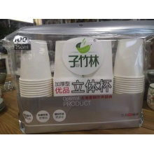 子竹林一次性（加厚）纸杯 250ML/2000只一箱