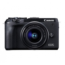 佳能（CANON）m6mark2 EOSM微单美颜自拍数码照相机m62代/二代Vlog （18-150镜头）银色微单套机