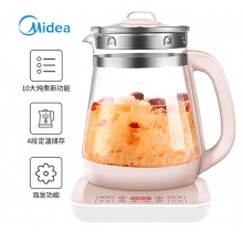 美的（Midea）养生壶电水壶烧水壶 多功能煮水壶开水壶玻璃水壶 MK-YS12Colour101