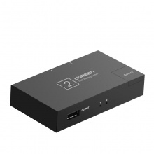 绿联 30345 2进1出 USB打印机切换器共享器 黑色