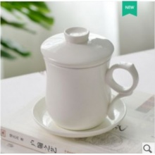 BINCOO 白色陶瓷杯 400ml