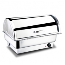 不锈钢一体电热自助餐炉可视 方形翻盖布菲炉 早餐炉保温炉电加热