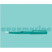 凌美(LAMY)钢笔签字笔墨水笔Safari狩猎者系列 海蓝色限量款 EF笔尖 单只装
