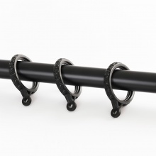 窗帘杆子单双加厚全套装饰头卧室简约双层静音罗马杆架铝合金配件 A501HB