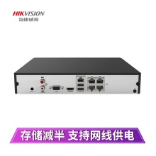 海康威视网络监控硬盘录像机 4路带网线供电 H.265编码 高清监控录像机 DS-7804NB-K1/4P 4路带4TB硬盘 400万星光级摄像头